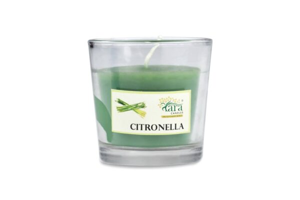 Citronella Aroma Votive Glass Candle